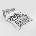 thumbnail image 3 of Ambesonne Black and White Bedding Set 3 Pcs, Word, Twin, White Black, 3 of 3