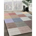 thumbnail image 2 of Ahgly Company Indoor Rectangle Contemporary Rose Purple Checkered Area Rugs, 5' x 8', 2 of 6