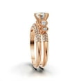 thumbnail image 4 of MadaneJewels 2.1Ct Natural Moissanite Women's Wedding Bridal Ring Set 14K Rose Gold Plated 925 Sterling Silver, 4 of 6