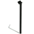 thumbnail image 1 of Asiento de bicicleta único Bargains, poste de asiento de bicicleta, tubo de asiento de aleación de aluminio negro, extra largo, ángulo ajustable con clip de fijación negro 27.2*450mm, 1 of 7