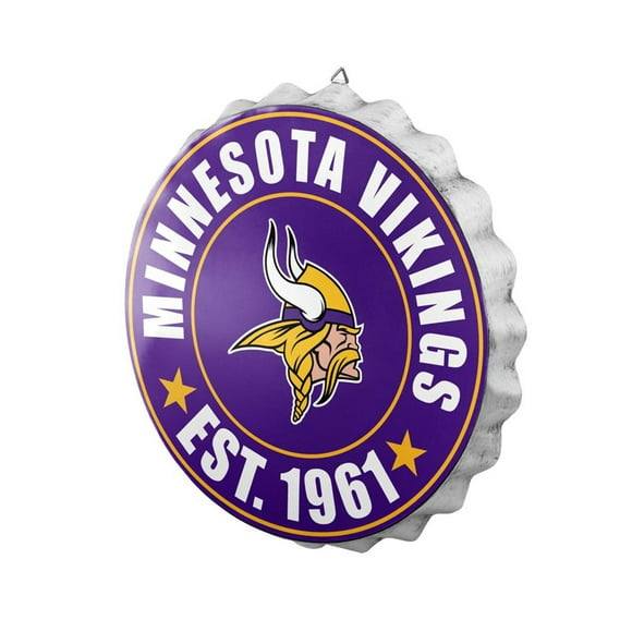 Minnesota Vikings NFL Bouteille Bouchon Logo de Mur
