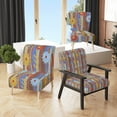 thumbnail image 2 of Designart "Floral Retro Pattern III" Upholstered Mid-Century Accent Chair - Arm Chair, 2 of 5