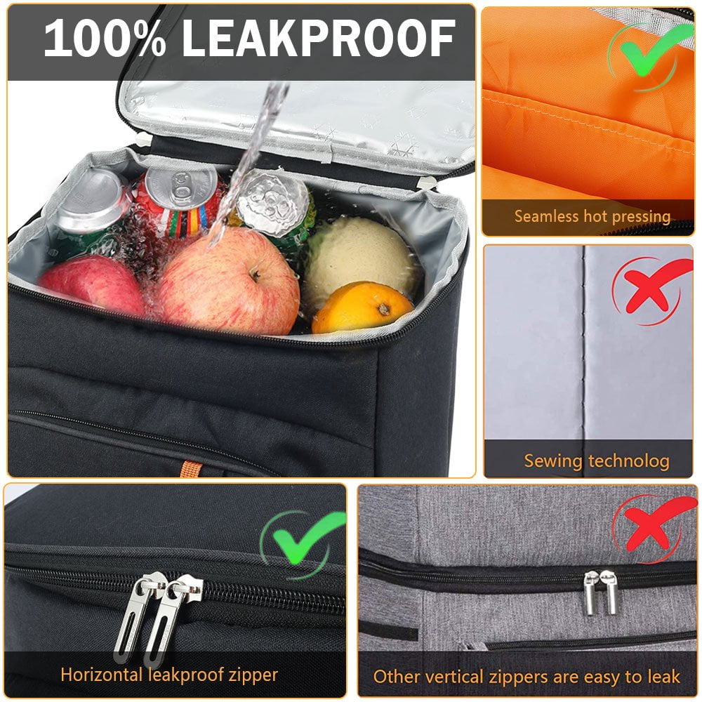 OUSITAID Soft Cooler Backpack Insulated Waterproof Backpack Cooler Bag Leak Proof Portable Small Cooler Backpacks to Work Lunch Travel Beach Camping
