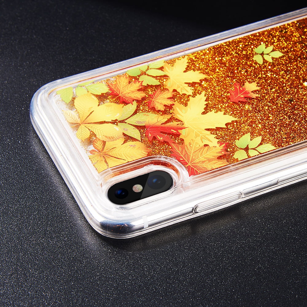 Beautiful Liquid Glitter Waterfall Cellphone Case for iPhone Xs , iPhone X