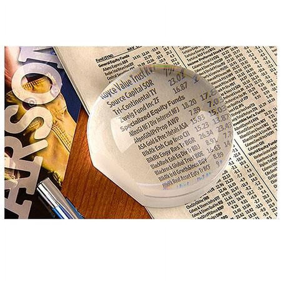 Carson LumiDome Plus 2x Power 2.5 Inch Base Loupe Magnifier Magnifying Glass Loupe for Jewelers and Collectors