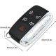 thumbnail image 4 of Jaguar XE XF XJ XK, 5 botones, carcasa de llave a distancia de coche, piezas de repuesto, 4 of 5