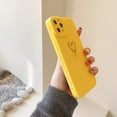 thumbnail image 4 of for iPhone 12 Pro Max Case 6.7",Side Back Cute Plated Love Heart with Anti-Fall Lens Cameras Cover Protection Soft TPU Shockproof Anti-Fingerprint Phone Cases for Women Girls Men Yellow, 4 of 10