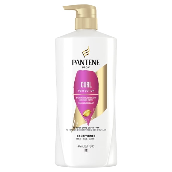 Pantene Pro-V Daily Conditioner Curl Perfection Frizz Control & Nourishing, 16 fl oz