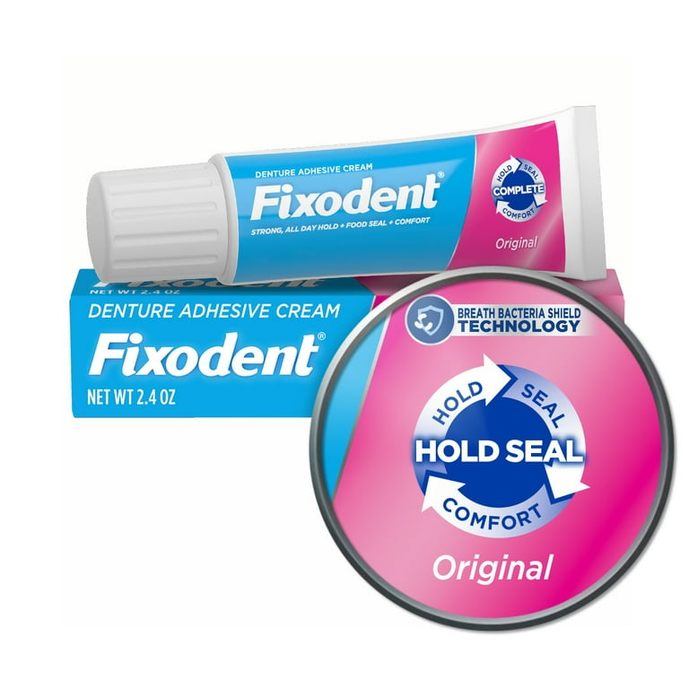 Fixodent Original Denture Adhesive Cream - 2 count, 4.8 oz tubes