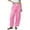 Pink# casual pants for women, variant on Oksale Plaid Barrel Pants Women Elastic Drawstring High Waisted Casual Pants with Pockets Loose Cozy Palazzo Trousers Black XL