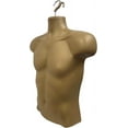 thumbnail image 3 of DisplayTown 3 Pack Silver Female Mannequin Hip Long Body Torso Dress Form & Hanging Hook, S-M Sizes, 3 of 5