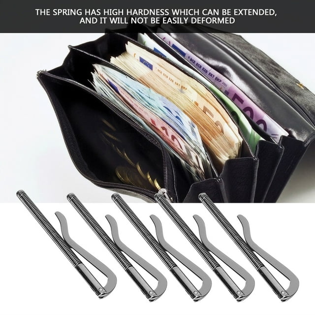 Wallet Money Clip 85 Mm 5Pcs 85Mm Accessories Check Clip Spring Wallets Metal Steelware Leather Leathercraft Accessories