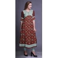 thumbnail image 3 of Bimba Kurta Anarkali Imprimée Longue Tenue de Soirée Évasée Kurtis pour Femmes, 3 of 5