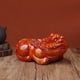 thumbnail image 3 of A pair of ebony Pixiu wood carvings, auspicious solid wood home decor for living rooms, perfect as a gift for shop openings., 3 of 4