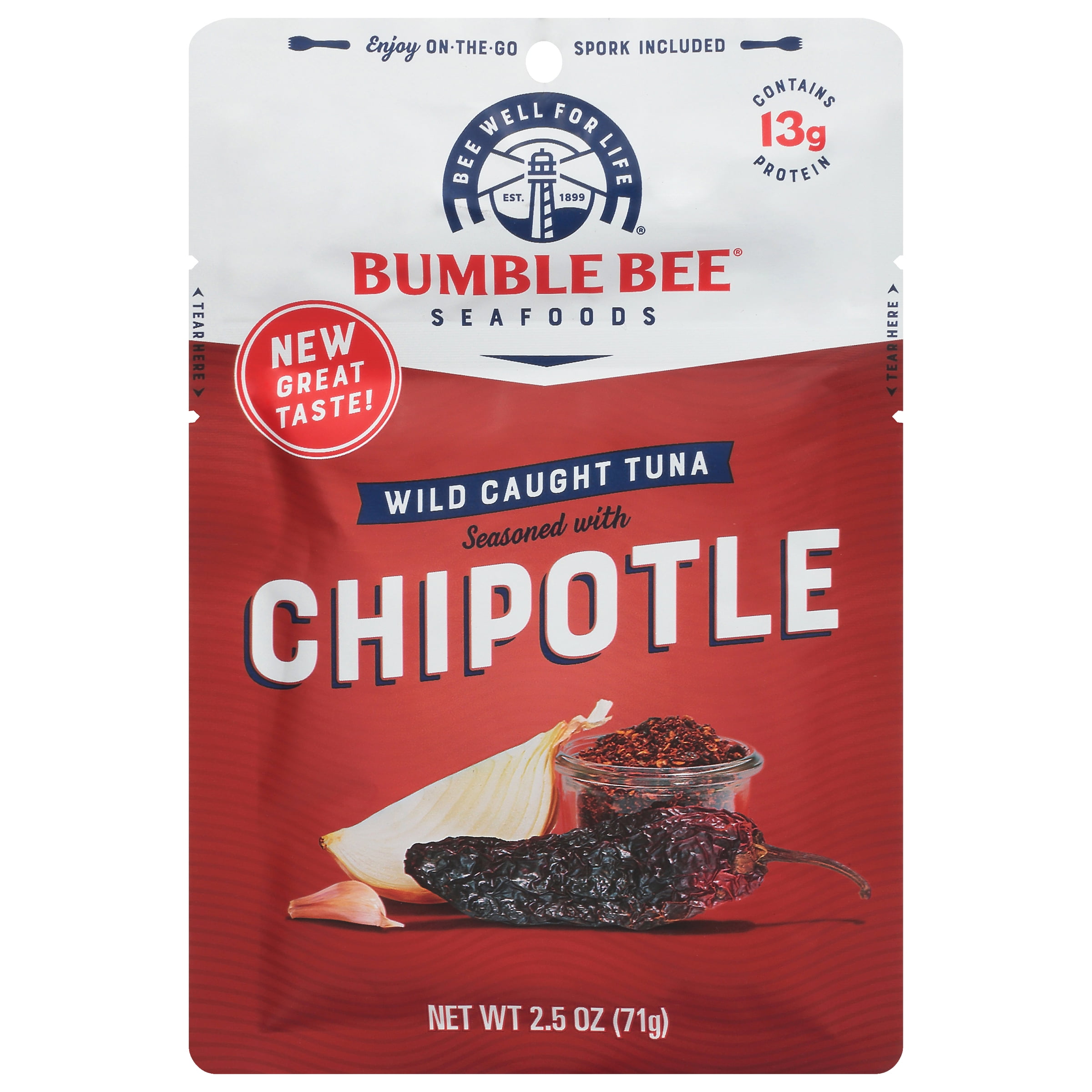 Bumble Bee Chipotle Seasoned Tuna, 2.5 oz Pouch