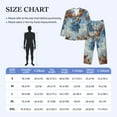 thumbnail image 4 of Saiise Dog Angel Ascension Men's Sleepwear Set Lapel Neck Button Down Long Sleeve Top and Pants 2 Piece Pajama Set-XX-Large, 4 of 7