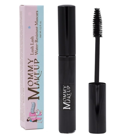 Lush Lash Water Resistant Mascara - Extreme Volume & Length (Black) by Mommy Makeup