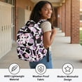 thumbnail image 6 of HUIACONG 17" Floral Cow Girls School Backpack 4PCS Set, Aesthetic Bookbag with Insulated Lunch Box for Kids Age 8-14, 6 of 7