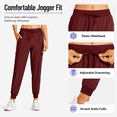 thumbnail image 5 of YAPPO Women's Cargo Jogger Pants Lightweight Quick Dry Hiking Pants with 5 Pockets, Water Resistant UPF 50+ Travel Athletic Pants, 5 of 8