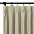 thumbnail image 3 of TWOPAGES Light Filtering Curtain Soft Pinch Pleated Drape for Kids Room, 1 Panel, 52"x96", Safari, 3 of 6