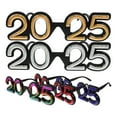 Jiyike 5pcs 2025 Eyeglasses Plastic 2025 New Year Eve Party Glasses