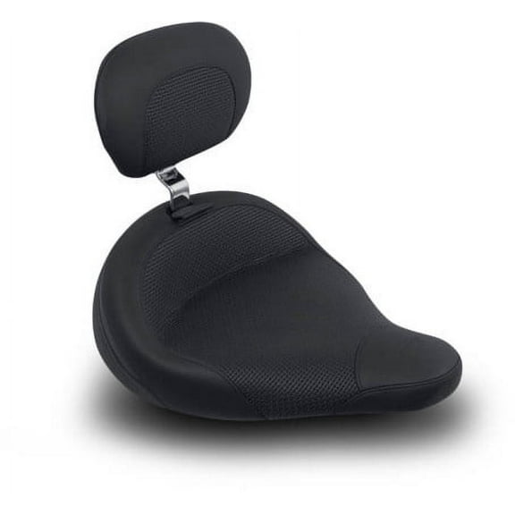Textured Police Air Ride Solo Seat with Driver Backrest