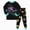 R121-Black, variant on NOLDARES Toddler Boys Girls Pajama Set 2-Piece Long Sleeve Tee and Pants Kids Fall Clothes Sleepwear Pj Set 6-12 Months 12-24 Months 2t 3t 4t 5t 6t 7t 8t 9t Children,Sky Blue,6-7 Y