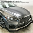 thumbnail image 3 of Spec-D Tuning Glossy Black Front Bumper Lip Spoiler Splitter Body Kit 3PC Compatible with 2014-2017 Infiniti Q50 Sport, 3 of 7