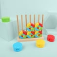 thumbnail image 3 of Juguetes de Apilamiento de Formas Geométricas Desarrollo de Inteligencia Regalos para Hugo Rompecabezas del clasificador de forma, 3 of 9