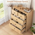 thumbnail image 3 of Home 5 Drawer Dresser for Bedroom, Modern Tall Dresser Organizer with Storage Drawers, Wooden Chests of Drawers for Bedroom, Entryway, Hallway, Home Office, 3 of 8