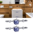 thumbnail image 4 of 2Pcs/Set Ceramic Cabinet Handle, Modern Simple Style Hand Painted Blue and White Porcelain Ceramic Cabinet Knobs for Kitchen/Dresser Drawer/Cupboard/Wardrobe[C], 4 of 9