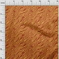 thumbnail image 3 of oneOone Cotton Silk Orange Fabric Animal Skin Dress Material Fabric Print Fabric By The Yard 42 Inch Wide, 3 of 4