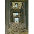thumbnail image 2 of Meissonier, Jean Louis Ernest 11x14 Black Ornate Wood Framed with Double Matting Museum Art Print Titled - Ruines des Tuileries, 2 of 4