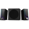 thumbnail image 1 of Computer Speakers with Subwoofer, 2.1 PC Speakers System with 8 Lighting Modes, 60W  Power, AC Adapter Powered, Bluetooth 5.4, USB/USB-C and 3.5mm Aux in for Desktop, Monitor, Gaming, 1 of 7