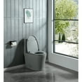 thumbnail image 7 of Holaki 15 5/8 Inch 1.1/1.6 GPF Dual Flush 1-Piece Elongated Toilet with Soft-Close Seat - Light Grey, 7 of 7