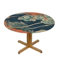 thumbnail image 3 of HAOXIT Dragon Round Tablecloth Navy Table Cloth Round Cover Waterproof Table Decor for Kitchen Daily Dinning Party Table 31-35, 3 of 8