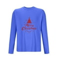 thumbnail image 3 of Posijego Men's Christmas Shirts Soft Long Sleeve T Shirts Big and Tall Mens Pullover Basic Tee Tops, 3 of 4