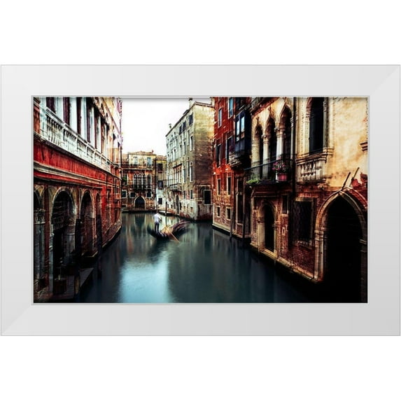 Chiriaco, Carmine 32x21 White Modern Wood Framed Museum Art Print Titled - The Gondolier