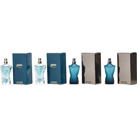 JEAN PAUL GAULTIER VARIETY by Jean Paul Gaultier 4 PIECE MINI VARIETY WITH 2 X JEAN PAUL GAULTIER EDT & 2 X JEAN PAUL GAULTIER LE BEAU AND ALL ARE 0.24 OZ MINIS