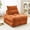 Orange, variant on BEHOST 70" Corduroy Convertible Futon Sofa Bed, Folding Couch Sleeper for Small Spaces, Black