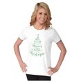 thumbnail image 3 of Have Yourself Merry Little Christmas Womens Slim Fit Graphic Tee Brisco Brands S, 3 of 5