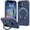 Navy Blue, variant on Dteck for iPhone 16 Plus Case with Stand, Slim Liquid Silicone Phone Cases for iPhone 16 Plus Compatible with MagSafe Magnetic Ring Kickstand Case Full Camera Protection,Deep Purple