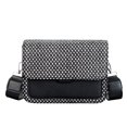 thumbnail image 3 of Bolsa vagabundo para mujer Bolsas satchel cuadrados a la moda Hit Color for Vacation (Negro) Hugtrwg Para Estrenar, 3 of 9