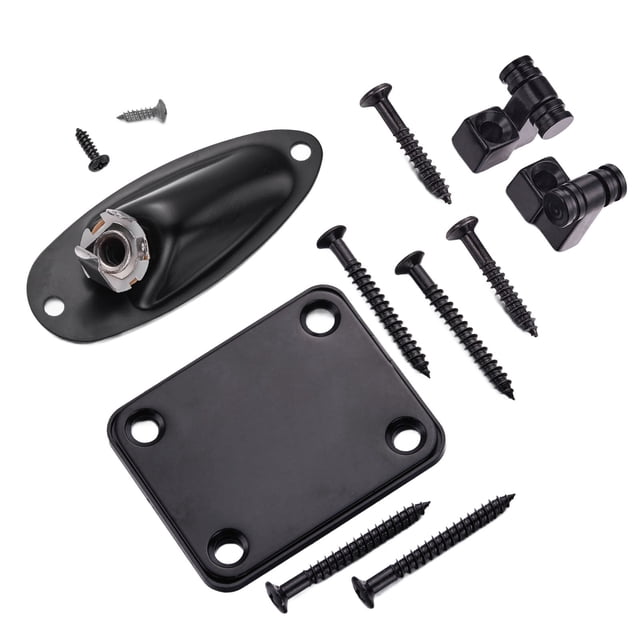 Guitar String Tree Retainer Set, Guitar Socket Board Guitar Neck Plate String Roller Retainer With Screws For Replacement