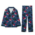thumbnail image 2 of TAmten Family Christmas Pjs Silk Christmas Pajamas for Family Button Shirt and Satin Pants Xmas Pjs Matching Sets Sleepwear Jammies 2025 Loungewear Christmas Pajamas for Family, 2 of 6