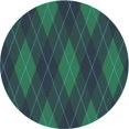 thumbnail image 1 of Ahgly Company Machine Washable Indoor Round Transitional Dark SlateGray or Dark SlateGrey Green Area Rugs, 4' Round, 1 of 7