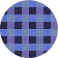 thumbnail image 1 of Ahgly Company Indoor Square Patterned Cornflower Blue Area Rugs, 3' Square, 1 of 6