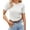 White, variant on Zeagoo Women's T Shirt Short Sleeve Blouse Cute Tops Crewneck Woek Tee Summer Outfit Ribbed Trendy Shirts