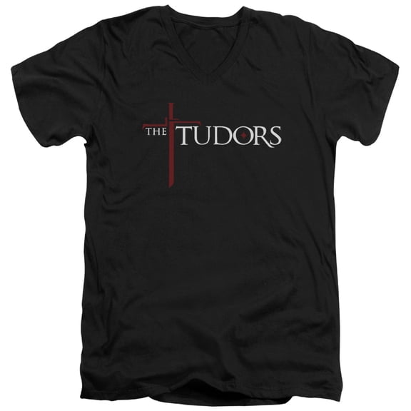 Tudors - Logo - Slim Fit V Neck Shirt - Large