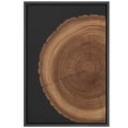 thumbnail image 6 of Framed Canvas Print Tree Ring Wall Art Rustic Nature Decorative for Living Room Bedroom - 24"x36" BLACK, 6 of 8